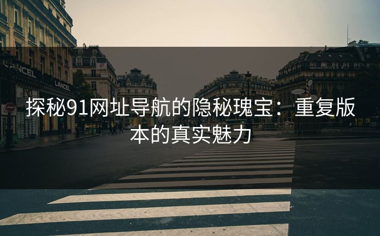 探秘91网址导航的隐秘瑰宝：重复版本的真实魅力