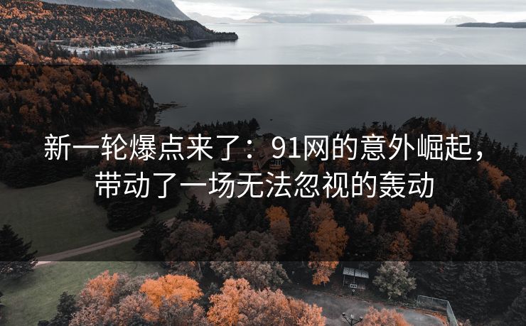 新一轮爆点来了：91网的意外崛起，带动了一场无法忽视的轰动