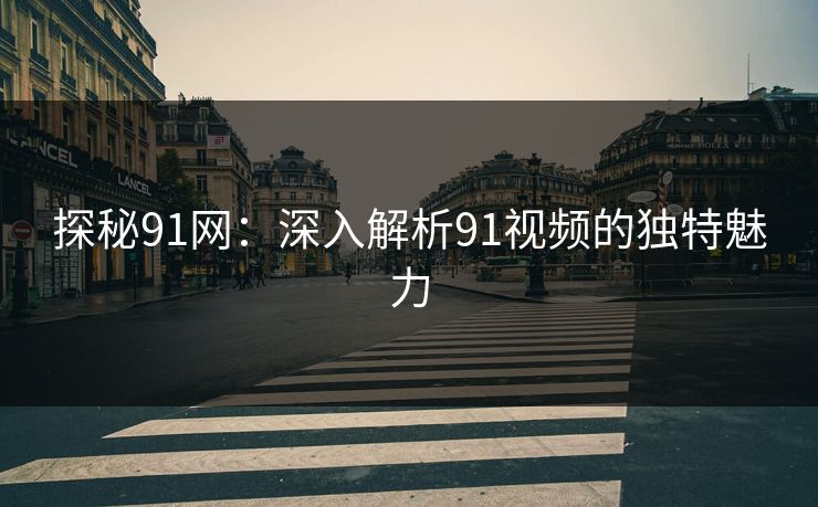 探秘91网：深入解析91视频的独特魅力